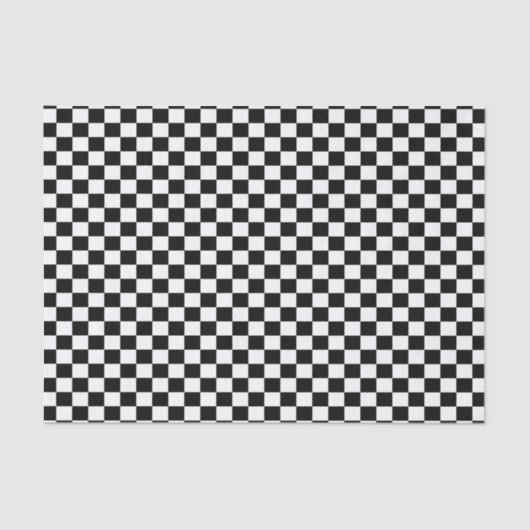 白黒市松模様に 薄葉紙 (正面)