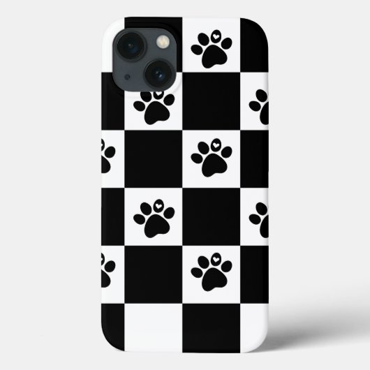 白黒市松模様に Case-Mate iPhoneケース (裏面)