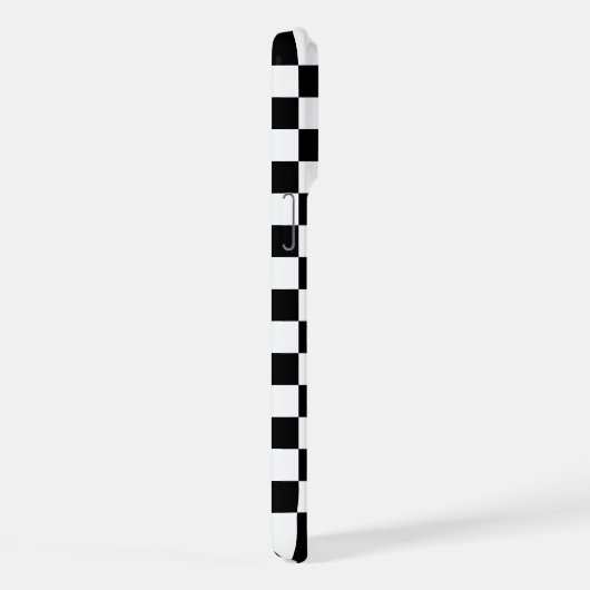 白黒市松模様に iPhoneケース (右側面)