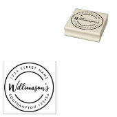 白黒市街地所在地スタンプ ラバースタンプ (押印)