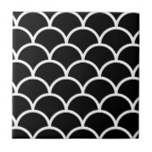 白黒帆立貝 タイル (正面)