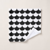 白黒帆立貝 バスタオルセット (ウォッシュタオル)