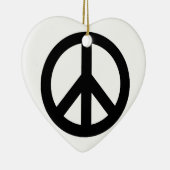 白黒平和記号 セラミックオーナメント (右)