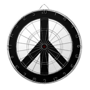 白黒平和記号 ダーツボード