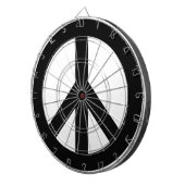 白黒平和記号 ダーツボード (正面右)