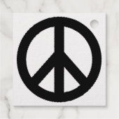 白黒平和記号 フェイバータグ (裏面)