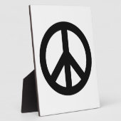 白黒平和記号 フォトプラーク (側面)