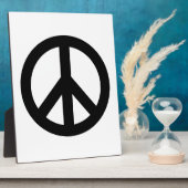 白黒平和記号 フォトプラーク (側面)