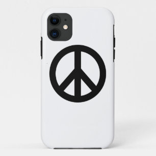 白黒平和記号 iPhone 11 ケース