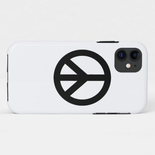 白黒平和記号 Case-Mate iPhoneケース (裏面(横))