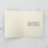 白黒年賀状 カード (内部)