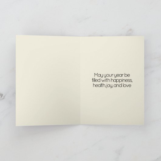 白黒年賀状 カード (内部)