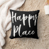 白黒幸せな場所 クッション (ブランケット)