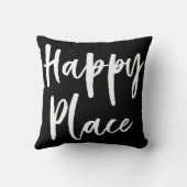 白黒幸せな場所 クッション (裏面)