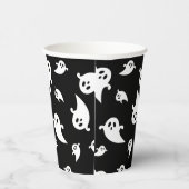 白黒幽霊パタ不気味ーン 紙コップ (右)