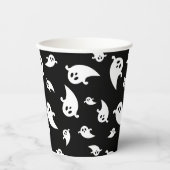 白黒幽霊パタ不気味ーン 紙コップ (正面)