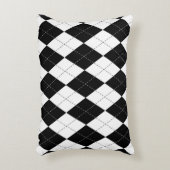 白黒幾何パタアーガイルーン アクセントクッション (正面(垂直))