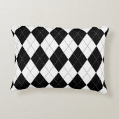 白黒幾何パタアーガイルーン アクセントクッション (裏面)