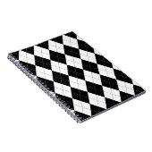 白黒幾何パタアーガイルーン ノートブック (右側)