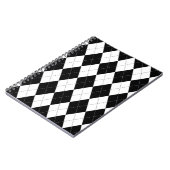 白黒幾何パタアーガイルーン ノートブック (左側)