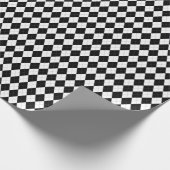 白黒幾何パタアーガイルーン ラッピングペーパー (角)