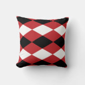 白黒幾何学ダイヤモンド クッション (正面)