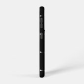 白黒幾何学円パターン SAMSUNG GALAXYケース (右側面)