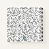 白黒幾何学円Sketchbook Journal ノートブック (裏面)