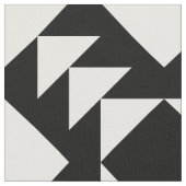 白黒幾何学的なパターン ファブリック (クローズアップ)