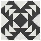 白黒幾何学的なパターン ファブリック (見本)