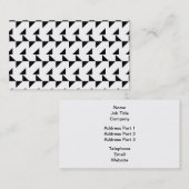 白黒幾何学的なパターン 名刺 (正面/裏面)