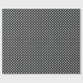 白黒幾何学的アートデコプリント ラッピングペーパー (フラット)