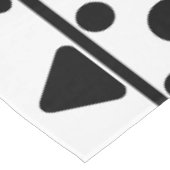 白黒幾何学的パターン テーブルクロス (アングル)