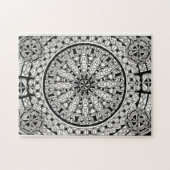 白黒幾何学的設計 ジグソーパズル (横)