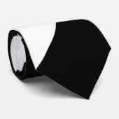 白黒広い連隊ストライプ ネクタイ (ロール)