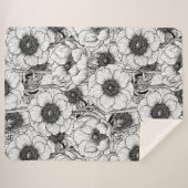 白黒庭園 シェルパブランケット (正面(横))