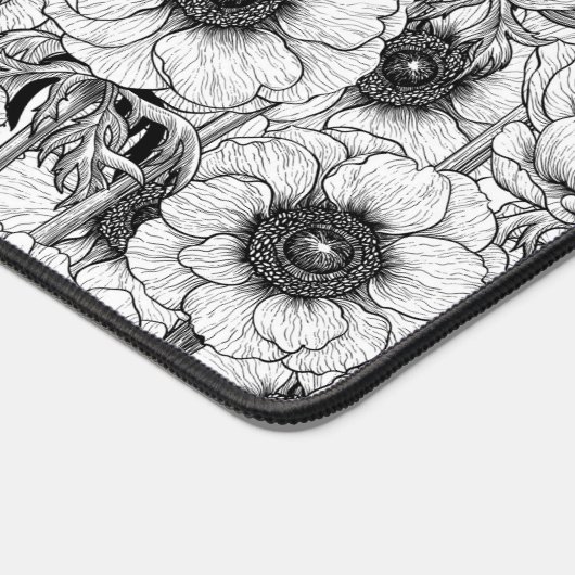 白黒庭園 デスクマット (コーナー)