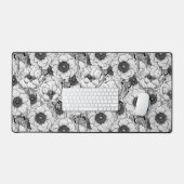 白黒庭園 デスクマット (キーボード&マウス)