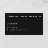 白黒建築名刺 名刺 (裏面)