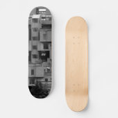 白黒建築 スケートボード (正面)