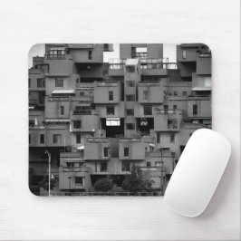 白黒建築 マウスパッド