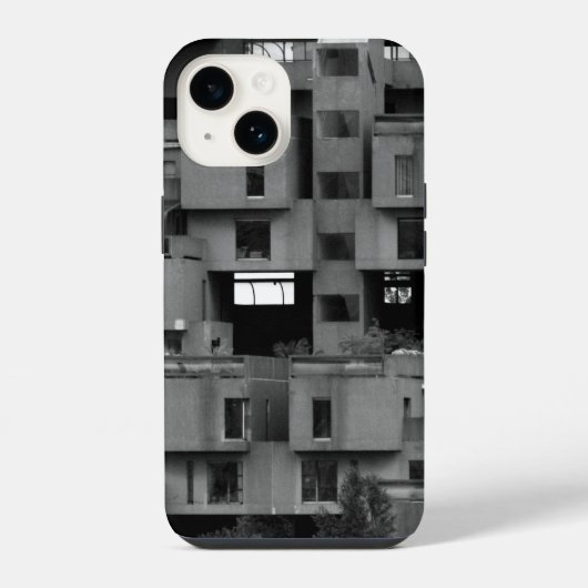 白黒建築 iPhoneケース (裏面)