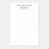 白黒弁護士ビジネスプロファイル ポストイット (正面)