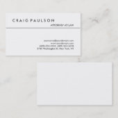 白黒弁護士モダン名刺 名刺 (正面/裏面)