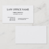 白黒弁護士名刺 名刺 (正面/裏面)