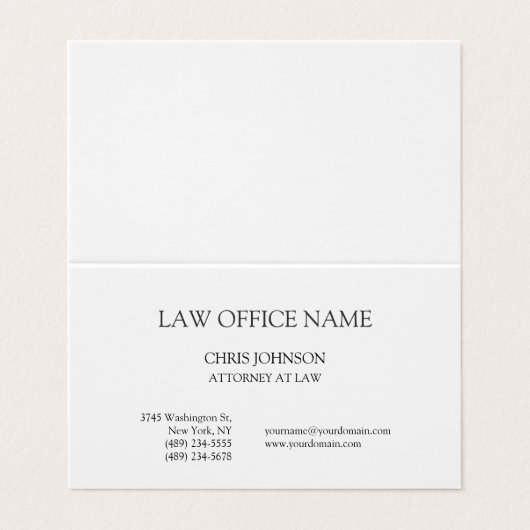 白黒弁護士名刺 名刺 (外部フラット)