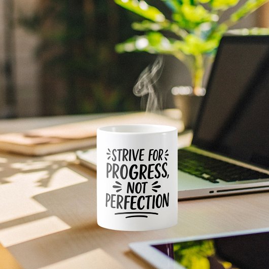 白黒引用文 やる気を起こさせる コーヒーマグカップ