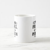 白黒引用文 やる気を起こさせる コーヒーマグカップ (中央)