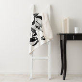 白黒彼女のスポーツルームバスケットボールの星 シェルパブランケット (インサイチュ)