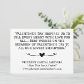 白黒従業員事務所バレンタインデー カード (スタンド正面)